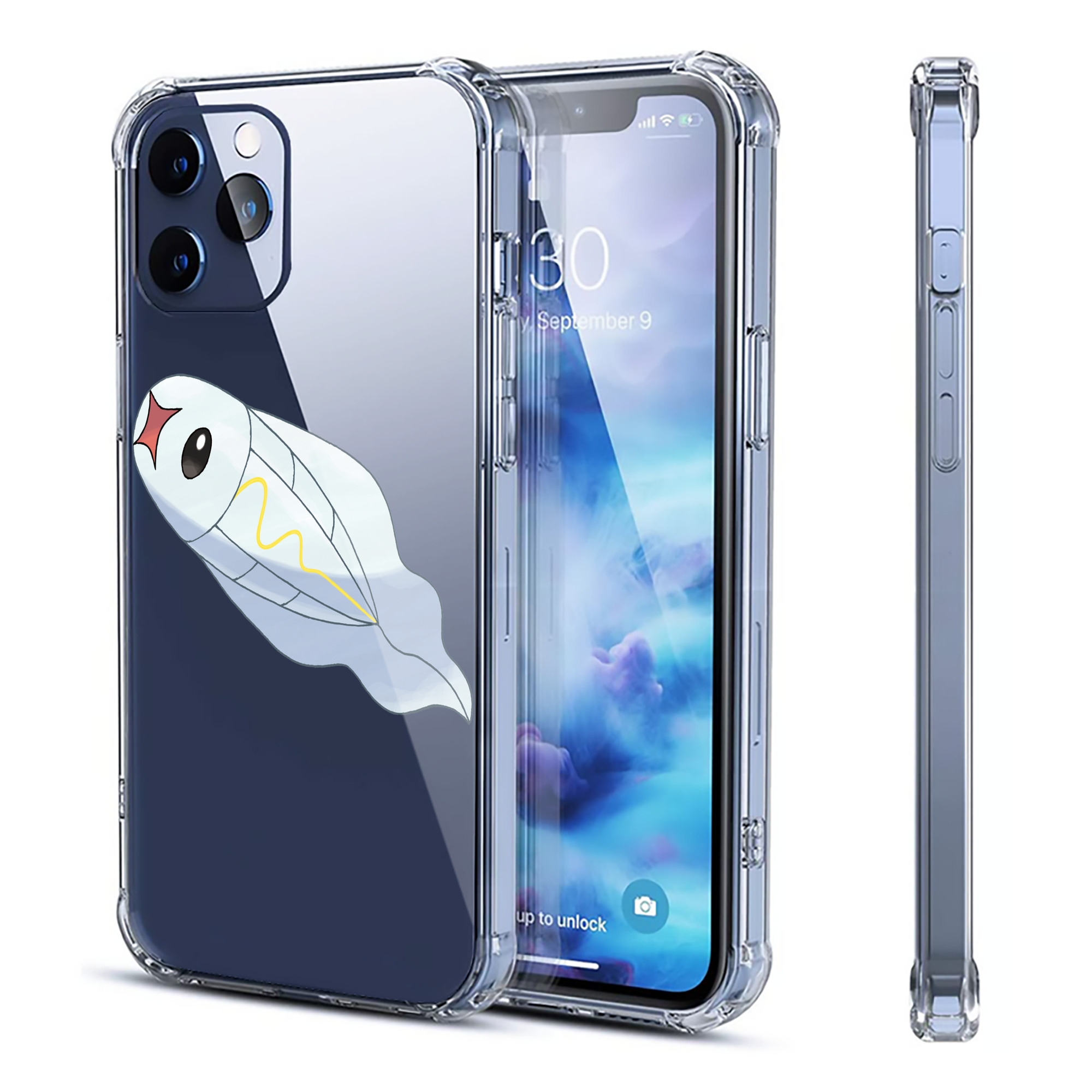 （画像用） ポケットモンスター Pokémon 【iPhone 12シリーズ対応】透明スマホケース（クリアソフトケース）